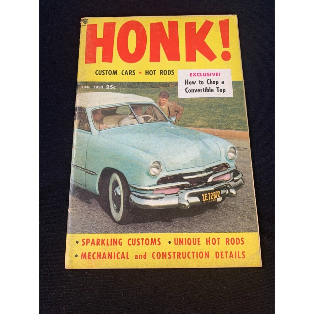 HONK! June 1953 Custom Cars Hot Rods  Rare Publication